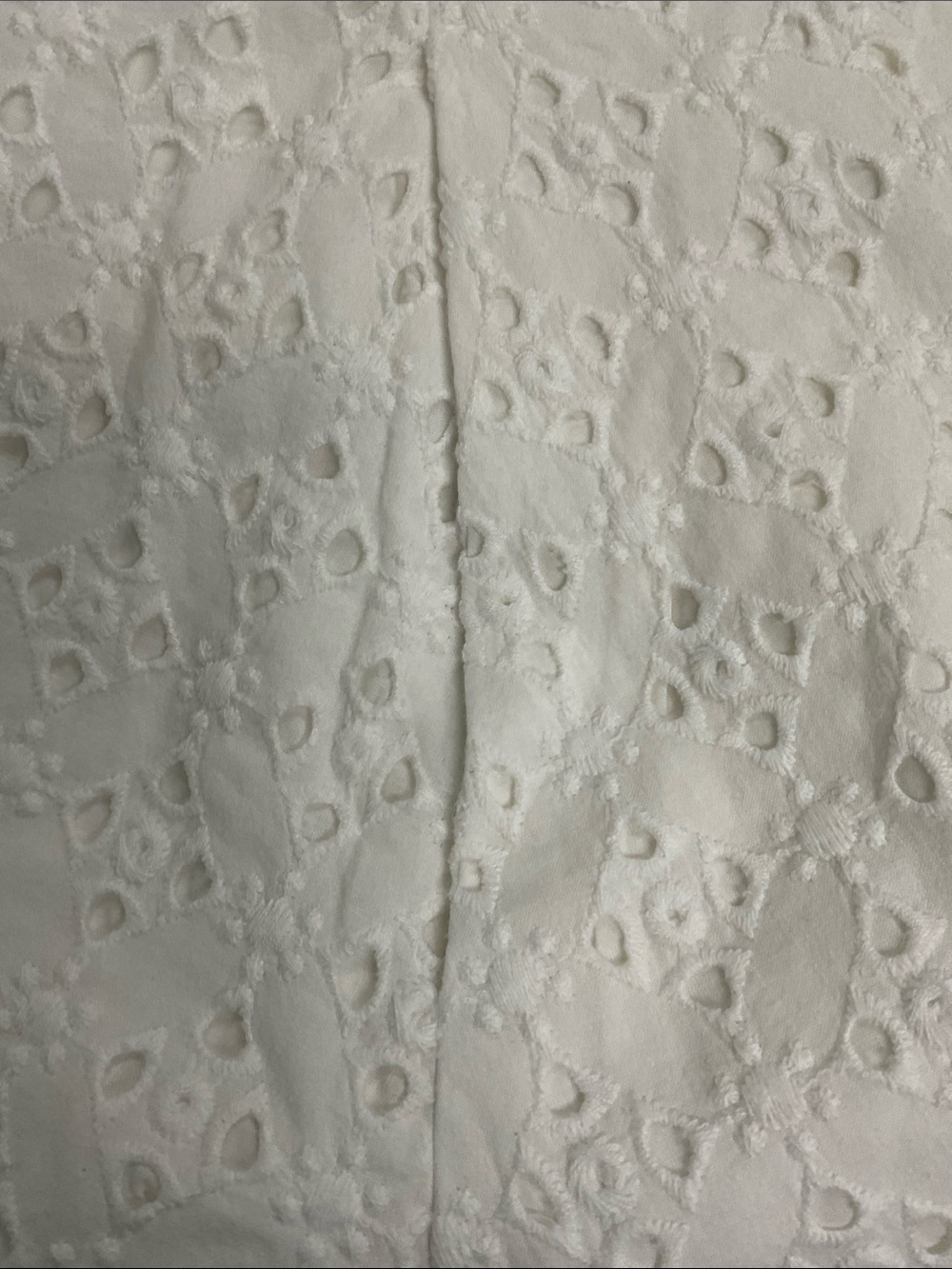 J. Crew White Eyelet A-Line Skirt , 14 , cotton lined with pockets - Picture 10 of 11